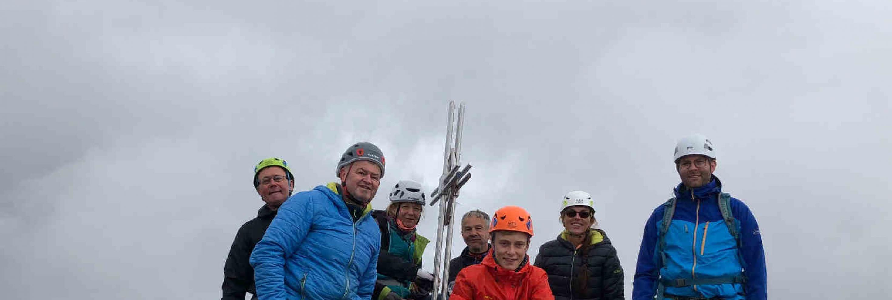 Gruppenfoto auf dem Gipfel