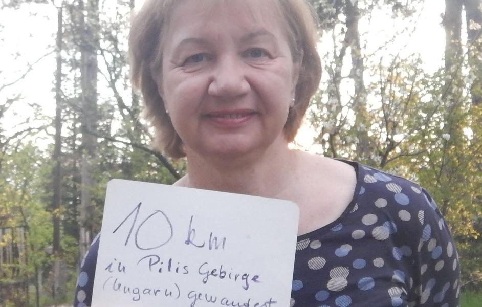 10 km in Pilisgebirge gewandert