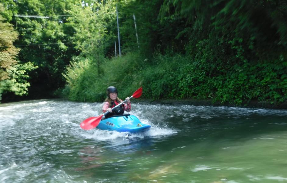 Paddeln im Trainingskanal