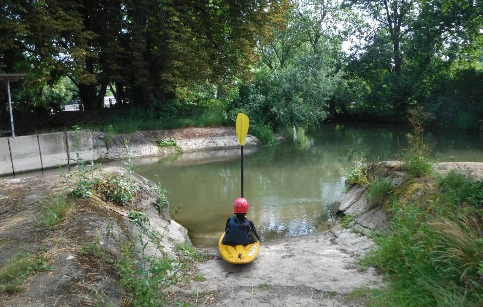 Einstieg ins Wasser