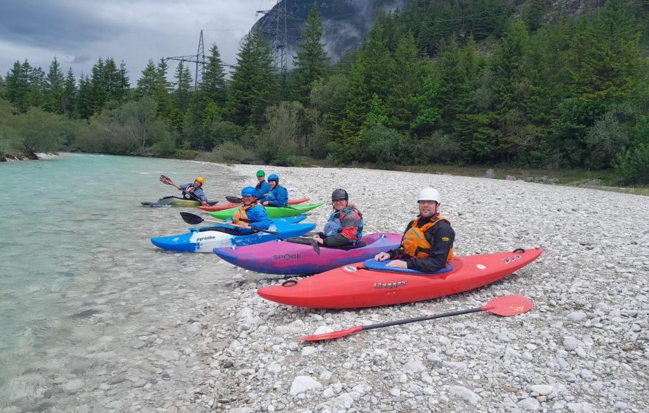 Paddlergruppe in Mittenwald 2025-06