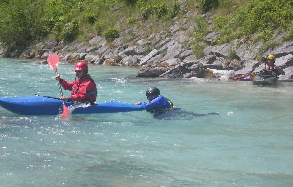 Paddler Sven in Mittenwald