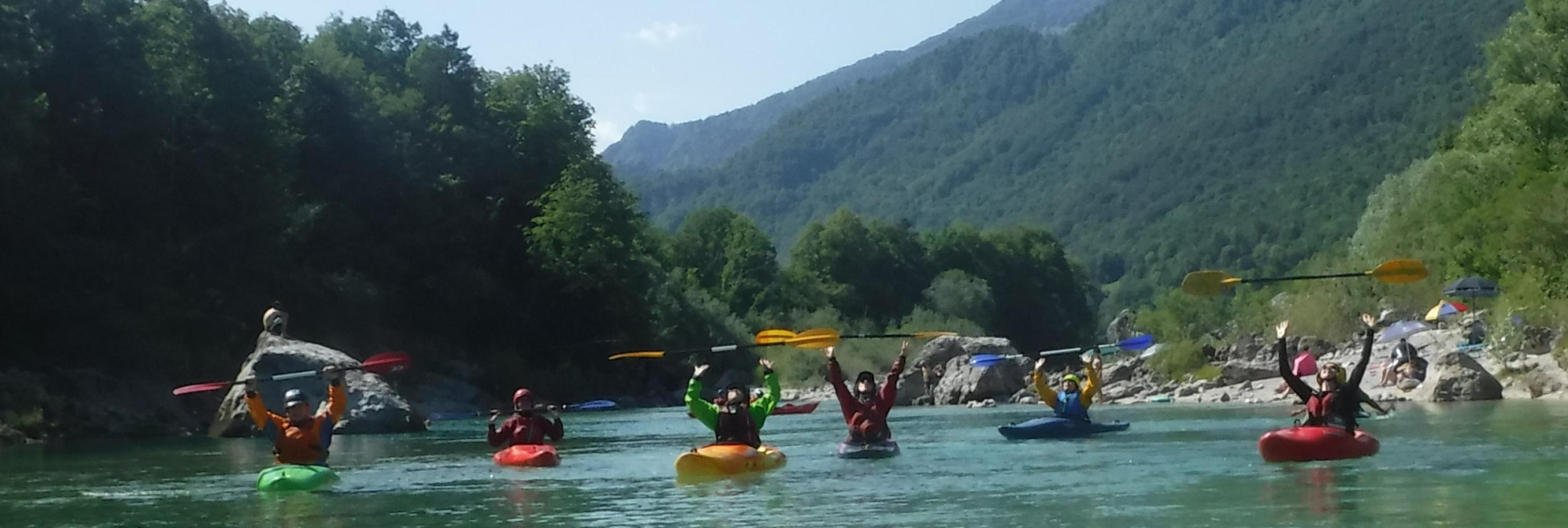 Paddlergruppe freut sich