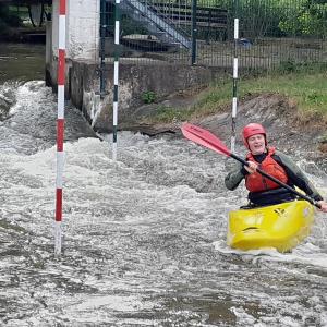 Anna in der Übungskanal